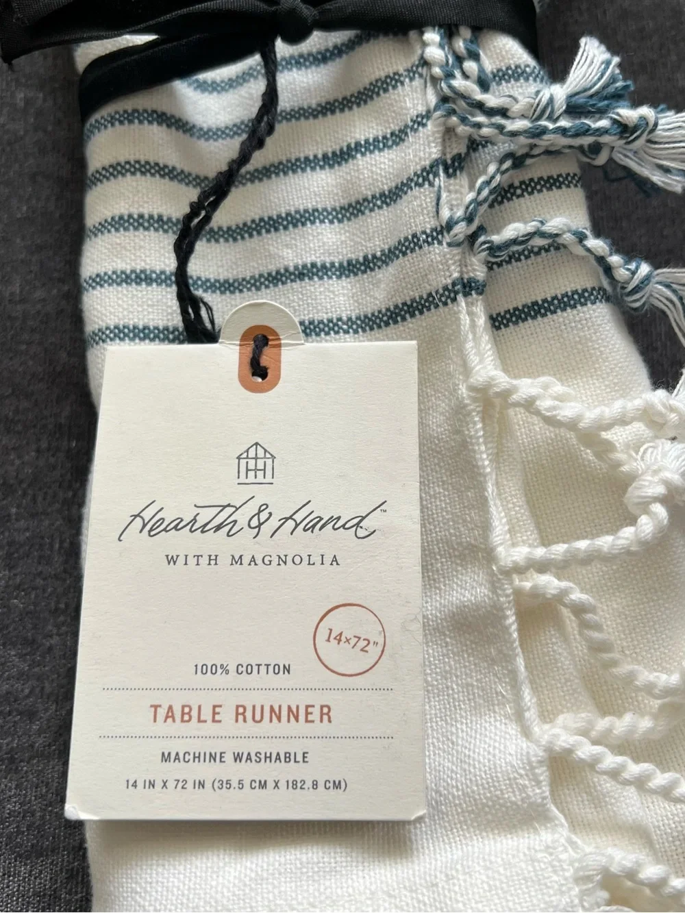 NWT Hearth & Hand with Magnolia Table Runner 14”x72”